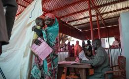 MSF clinic in Zamzam, Sudan