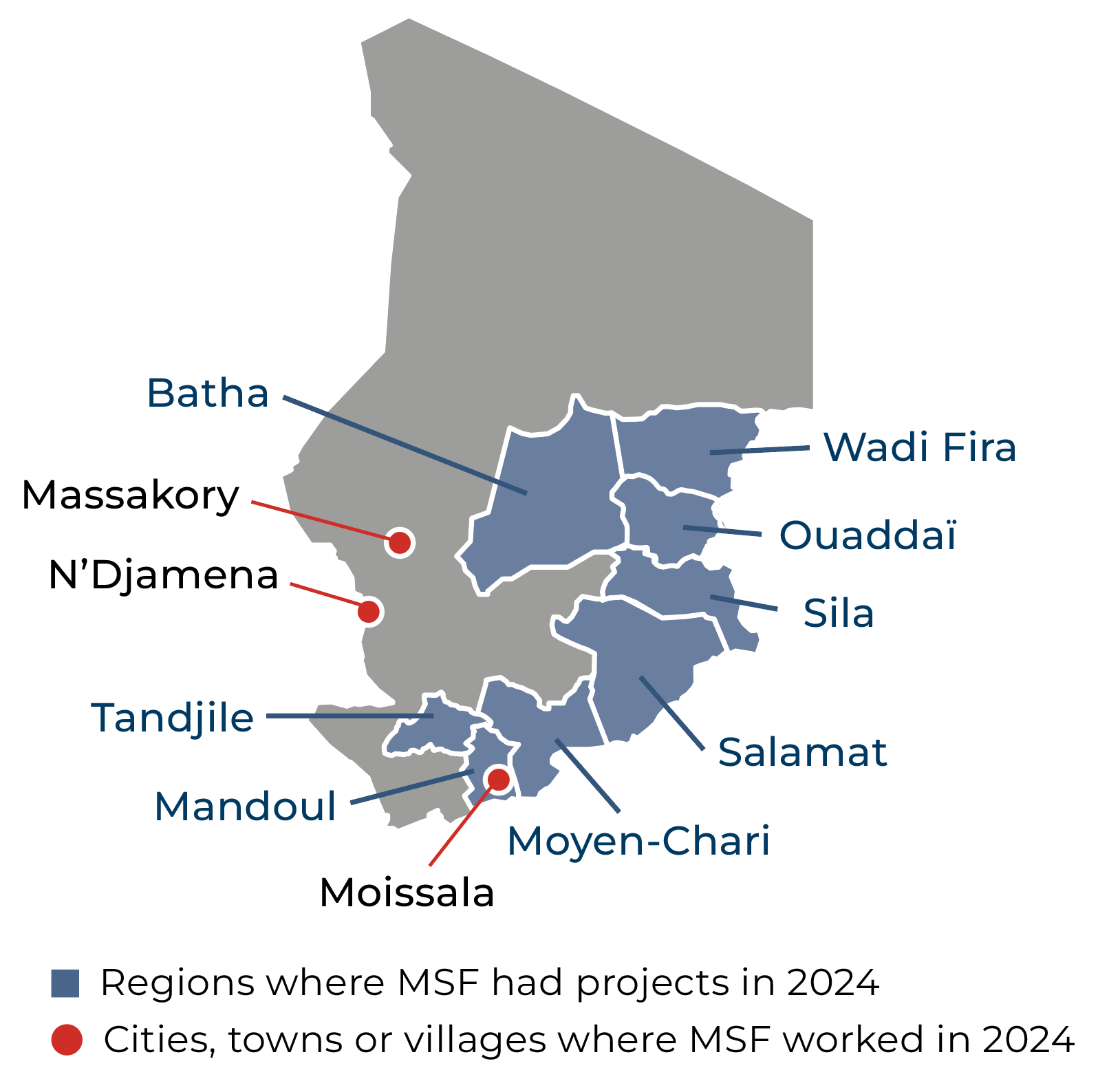 MSF activities in Chad 2024