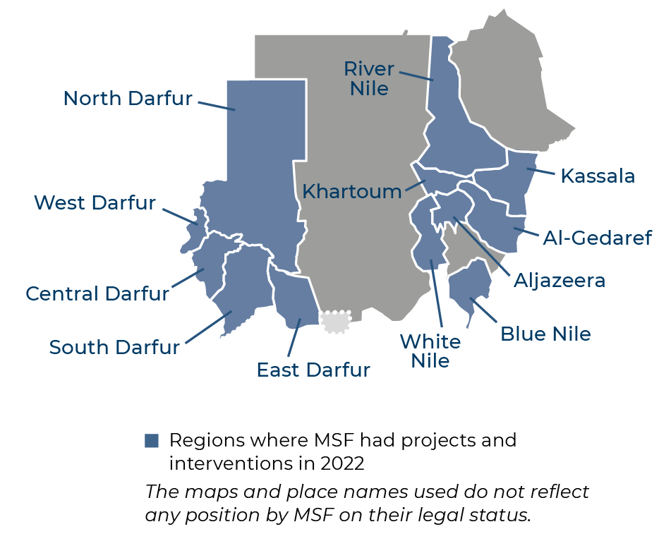 Sudan map