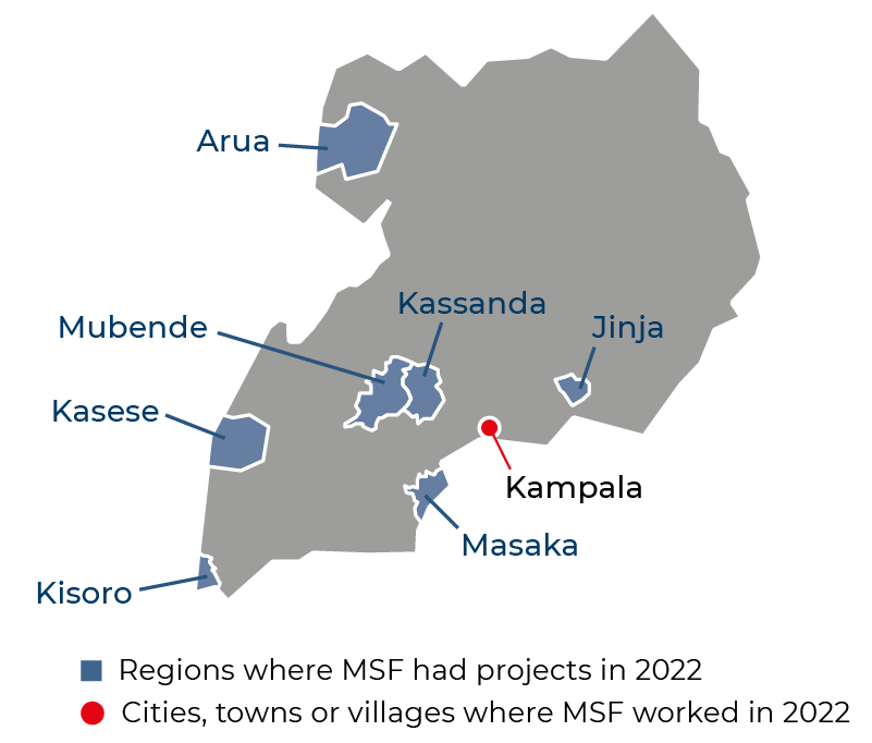 Uganda map
