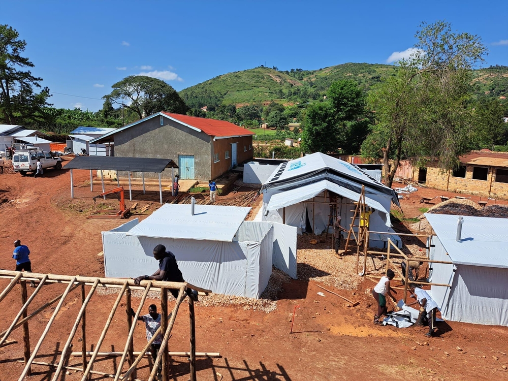 Construction of the 2nd ebola treatment centre (ETC) in Mubende