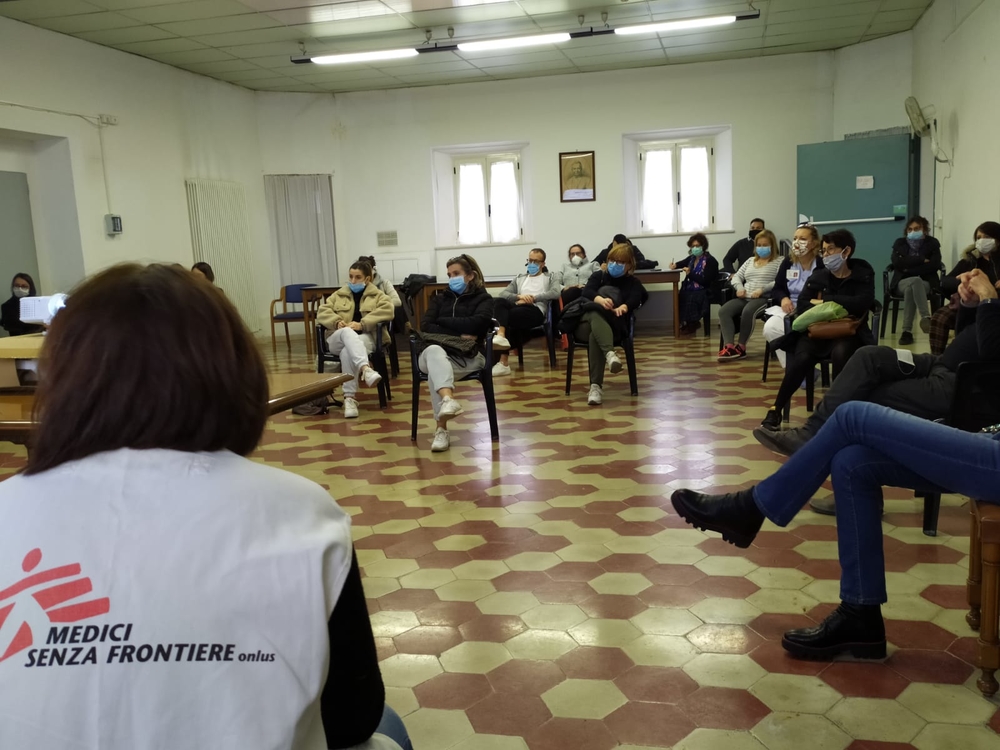 MSF in the nursing homes for the elders to protect guests and staff in Marche region.