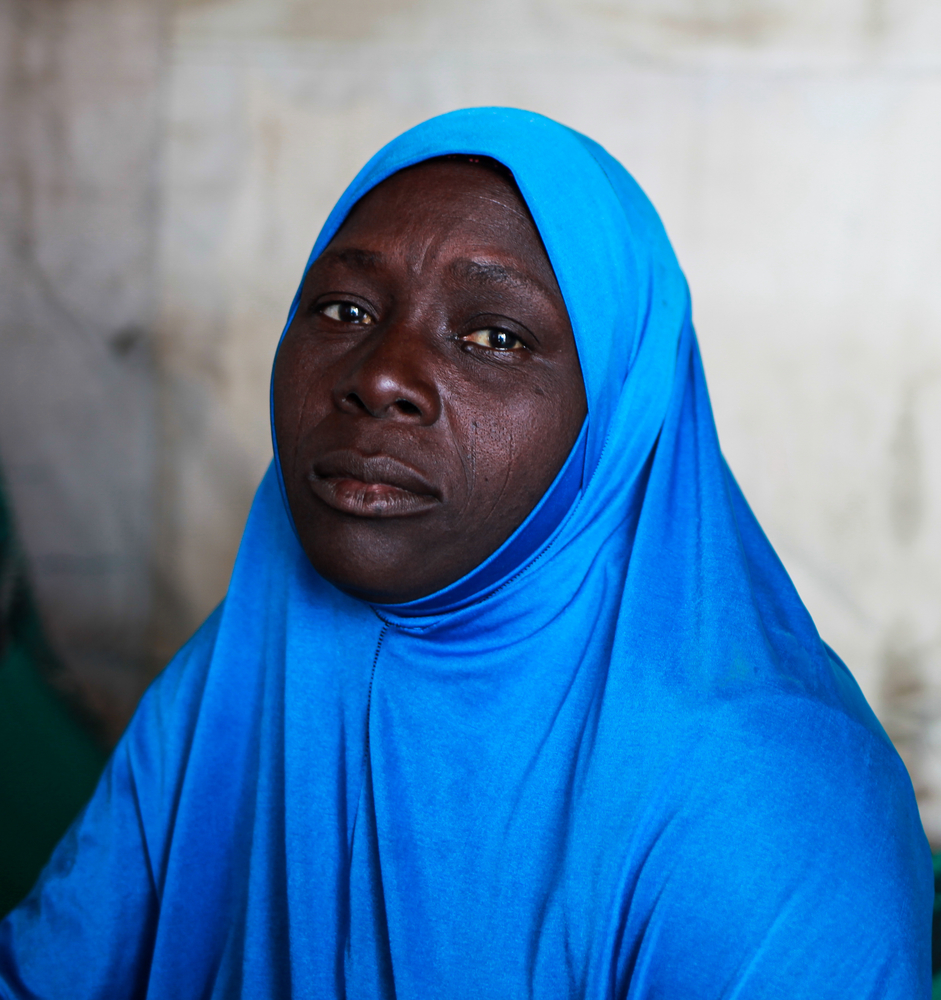 Ajia Adam, an internally displaced woman living in Pulka