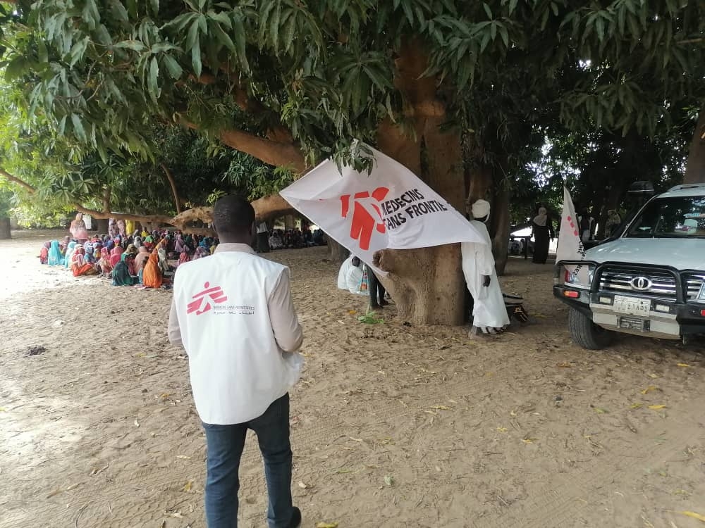 Mobile clinic in Kreneik, the latest MSF intervention before the violence re-started 