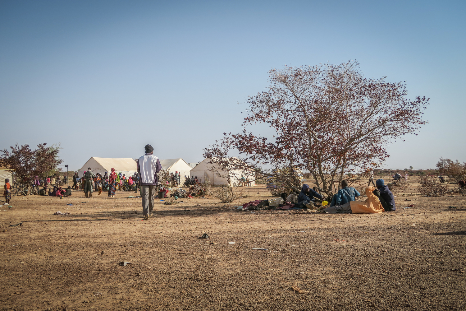 Outside view of the Barsalogho IDP camp, January 2019 ©MSF/Caroline Frechard
