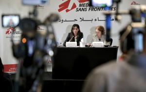 MSF director general: Vickie Hawkins  Head of Communication for the MENA Region: Enass AbuKhalaf