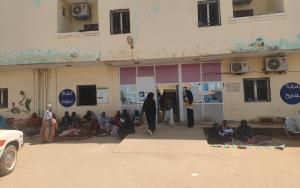 Views of El Fasher Hospital in July 2023.