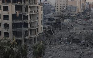 Buildings destroyed in Gaza, October 2023