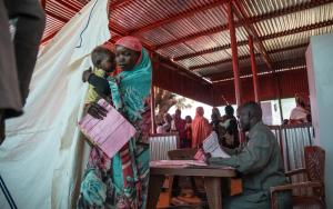 MSF clinic in Zamzam, Sudan