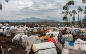 Informal settlement of displaced people 