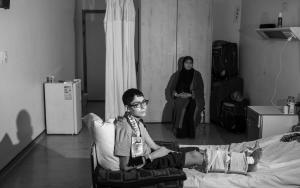 Gazan patients in MSF Amman hospital