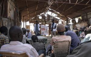  Health promotion session about cholera prevention