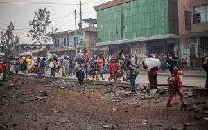 People fleeing the conflict in North and South Kivu
