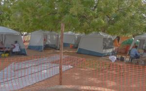 MSF mobile clinic set up in Jaribu primary school, Garissa 