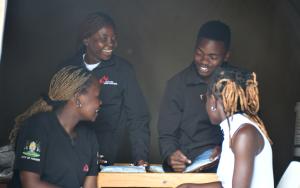 Peer educators at Mbare Poly Clinic