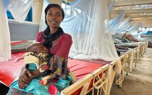 View of the 58-beds Inpatient Therapeutic Feeding Centre (ITFC) of the general referral hospital of Mweso, North-Kivu, supported by MSF teams since 2005 in partnership with the Ministry of Health.