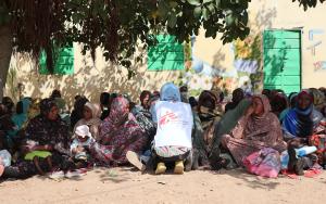 Food distribution in South Darfur