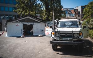 MSF staff are being trained at Brussels HQ prior their deployment on Ebola disease-related contexts. 