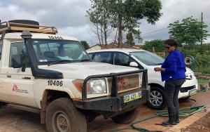 Fikile Ngwenya applied for three different jobs with MSF to be successfully recruited as a field dri