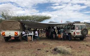 MSF emergency team during the malaria intervention in Baringo county [ © Vincent Ndichu / MSF ] 