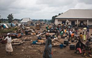 Cooking area at Ortese Camp, Benue State © Ghada Safaan/MSF 