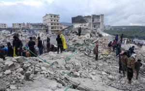 The impact of the earthquake on 6 February 2023. Idlib, Northwestern Syria. [© Omar Haj Kadour]