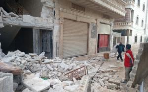 View of a street in Sarmada city, in Idleb governorate. [© Hadia Mansour]