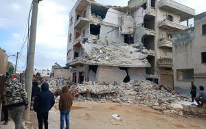 View of a street in Sarmada city, in Idleb governorate. [© Hadia Mansour]