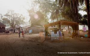 The entrance to the Bambari hospital 