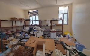 Sebeya health centre, in east Tigray, after being looted.