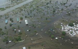 Flooded areas around Pibor. [Photo: Léo Martine/MSF]