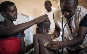 Measles Unit in Biringi Hospital, Ituri Province
