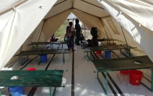 Inside Illeret cholera treatment unit