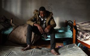 Hassan, a 17-year-old refugee from Darfur, Sudan arrived in Libya one year ago. 