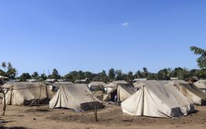 Internally Displaced Persons (IDP) camp in Metuge, Mozambique.