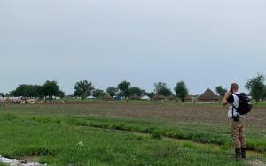 MSF Emergency Coordinator, Jean-Nicolas Dangelser assesses the airstrip