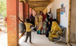 Mobile clinic in Wad Madani, Sudan