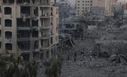 Buildings destroyed in Gaza, October 2023