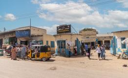 Zalingei teaching hospital entrance, Zalingei, Central Darfur state, Sudan.