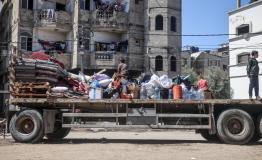 Displaced Palestinians in Rafah