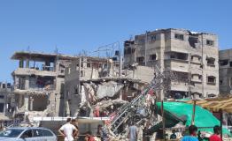 Destroyed building Rafah