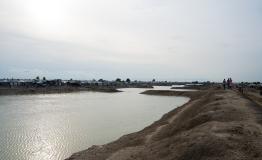 View of the plot of land used as a garden by some of the people living in Bentiu IDP camp.