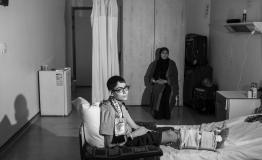 Gazan patients in MSF Amman hospital