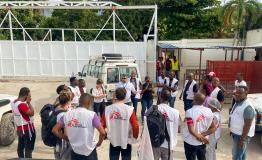 MSF support of burnt patients in September explosion