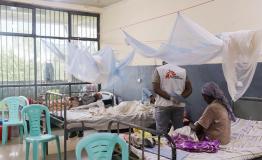 Malaria patients admitted in Nejo General Hospital Malaria Ward. MSF opened dedicated malaria wards at Nejo General Hospital West Wollega and Nekemte Specialized Hospital in East Wollega. Ethiopia 2024.