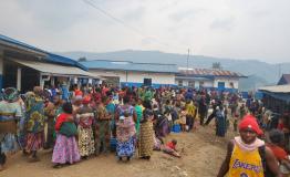 Influx of displaced people to the Masisi hospital