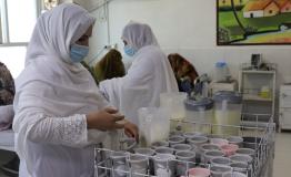 MSF nurses distribute therapeutic milk to the caretakers of children with severe acute malnutrition admitted to the inpatient therapeutic feeding centre at Boost Provincial Hospital in Helmand province. 