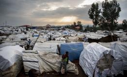 The IDP camp for internally displaced people in Bunia, DRC. Thousands have fled their homes due to intercommunal violence in Ituri. [ ©Pablo Garrigos/MSF ] 