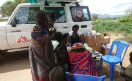 MSF team during outreach in Turkana, Kenya following an outbreak of malaria - September 2019