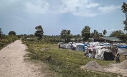 The Croix des Martyrs IDP camp is home to hundreds of families.